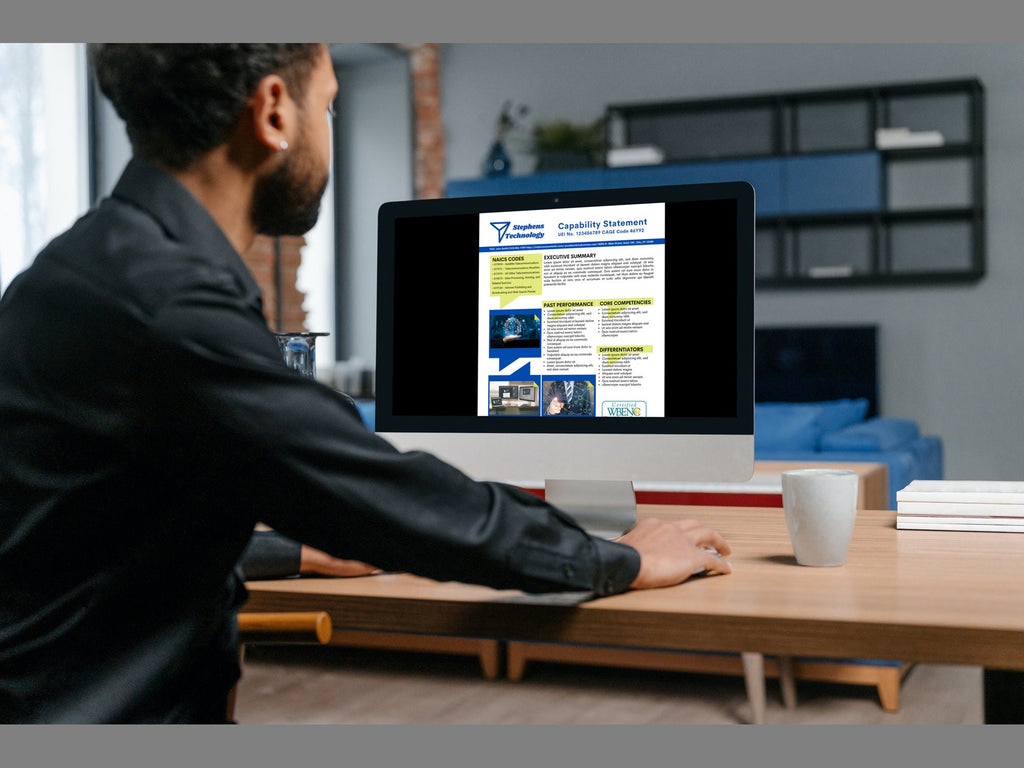 Technology Capability Statement Template: Government Marketing (Canva Editable)