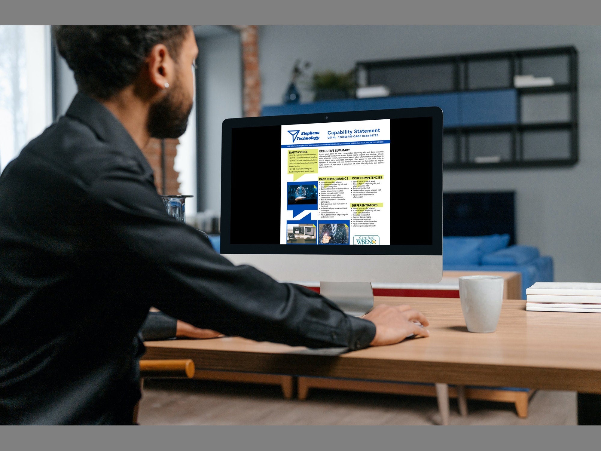 Technology Capability Statement Template: Government Marketing (Canva Editable)