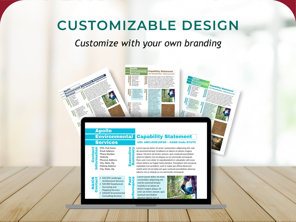 Government Capability Statement Template: Editable Canva Design
