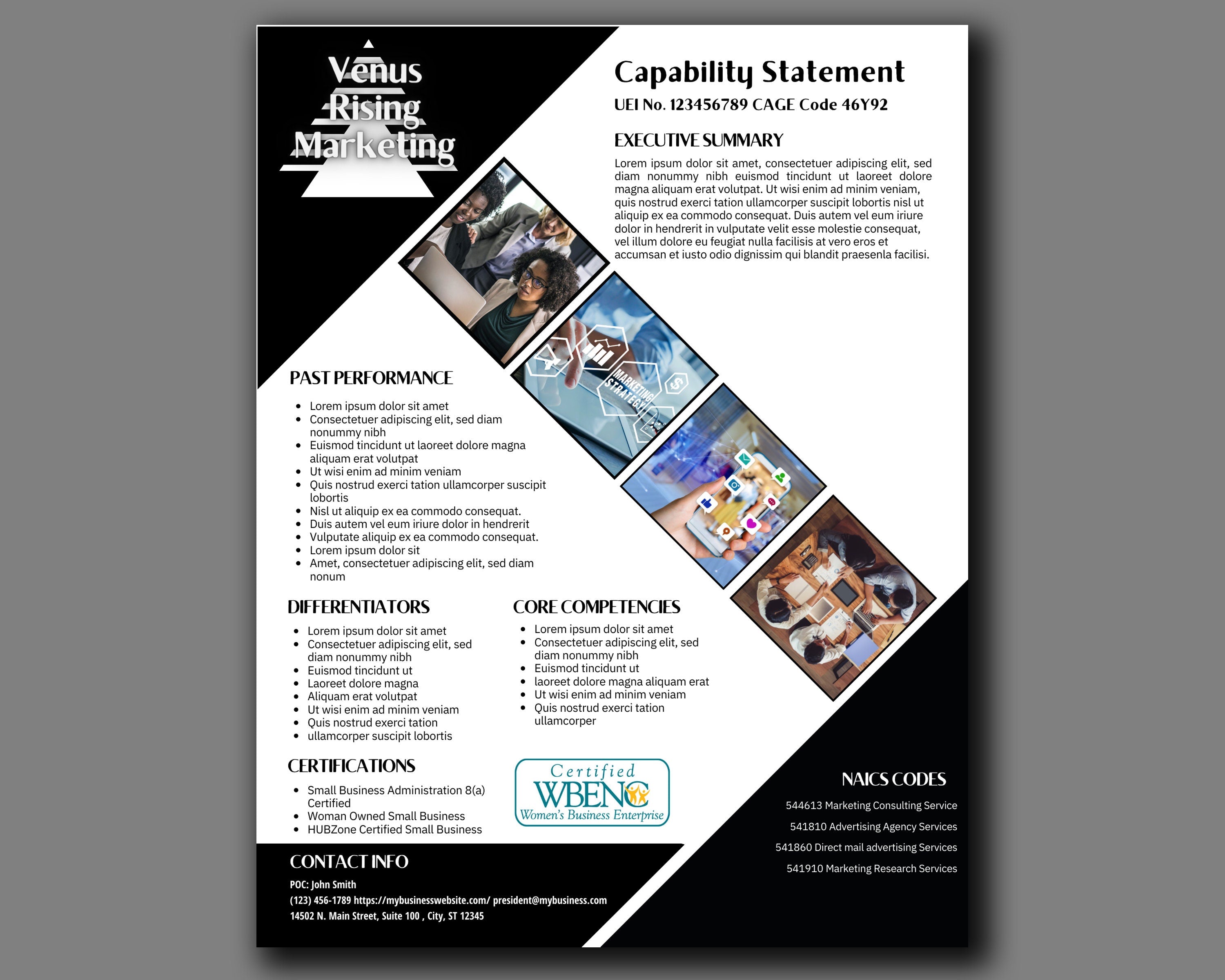 Government Proposal Canva Template: Marketing Capability Statement