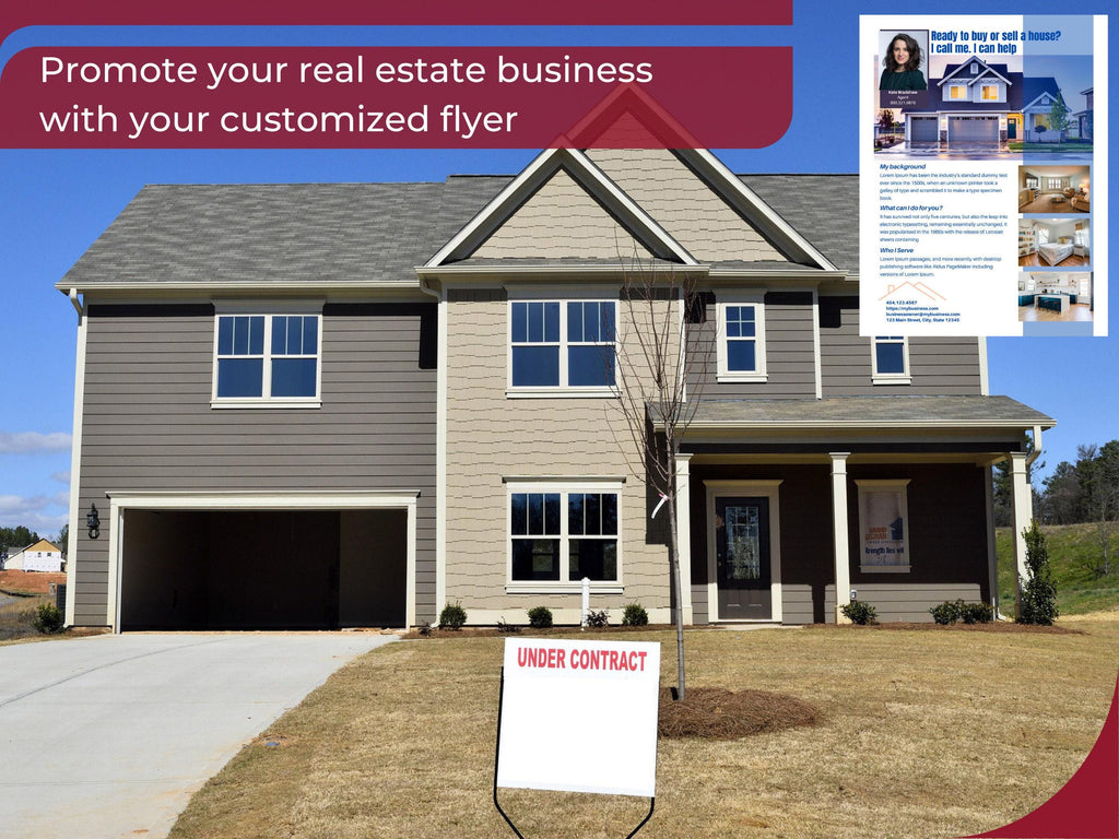 Realtor Flyer Template Canva Design Property Marketing Digital Tool Real Estate Agent Editable Listing Promotion Material Home Sales