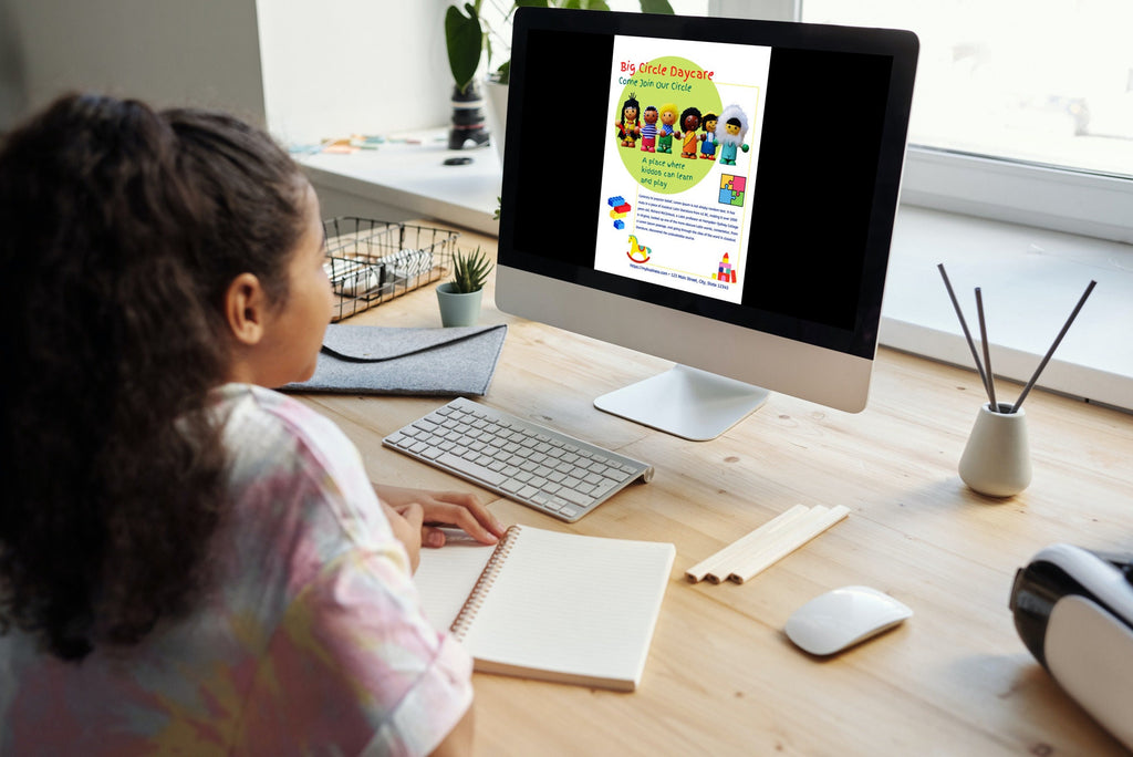 Daycare Center Flyer Template: Editable Child Care Marketing (Canva)