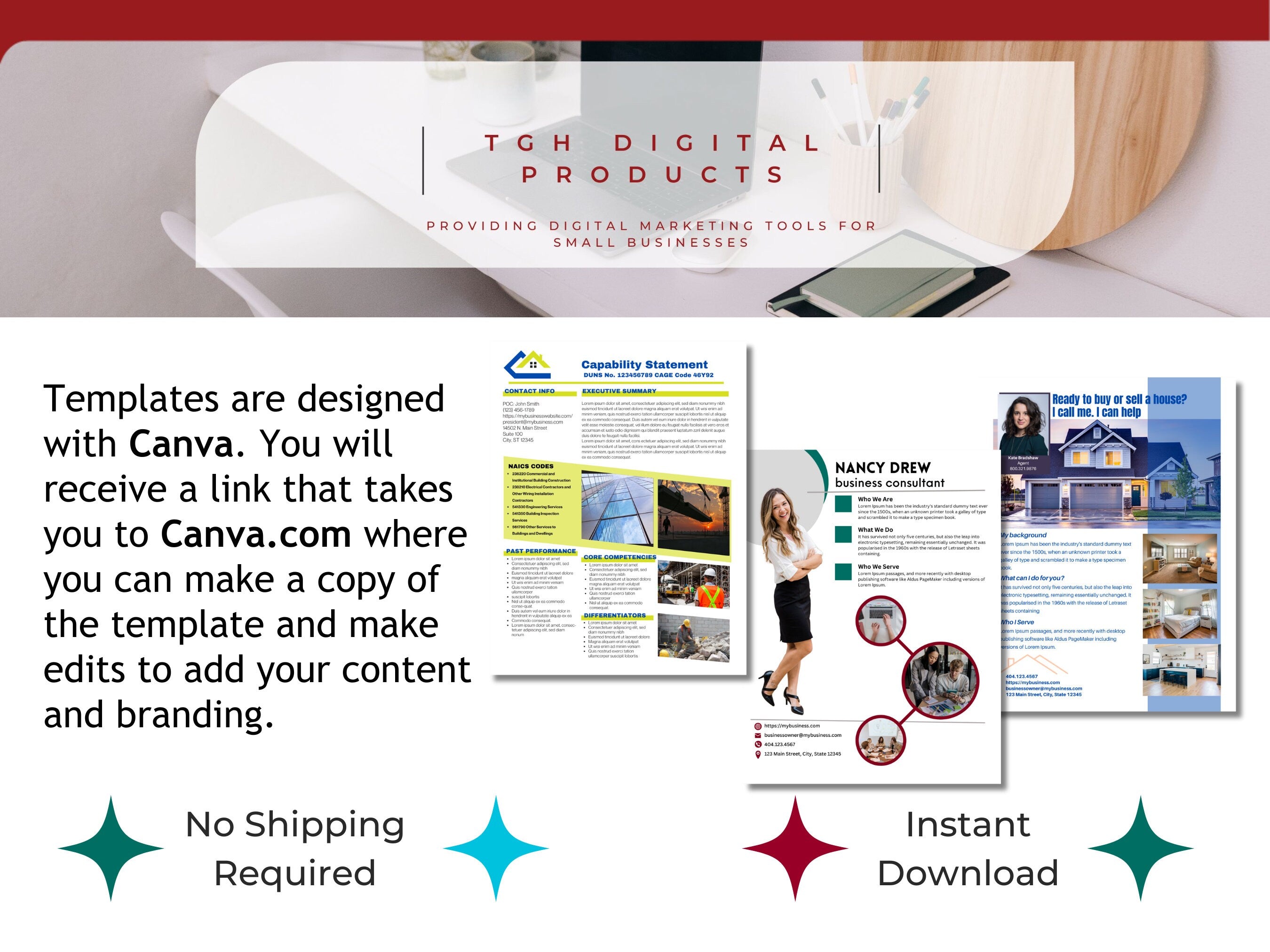 Government Proposal Canva Template: Marketing Capability Statement