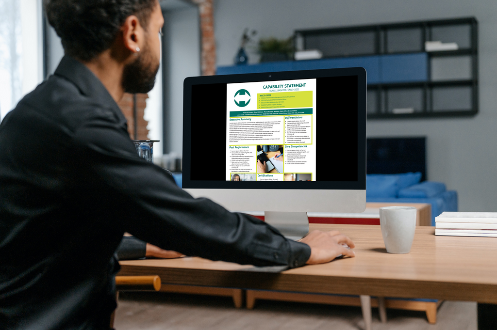 Government Capability Statement Template: Administrative Services (Canva Editable)