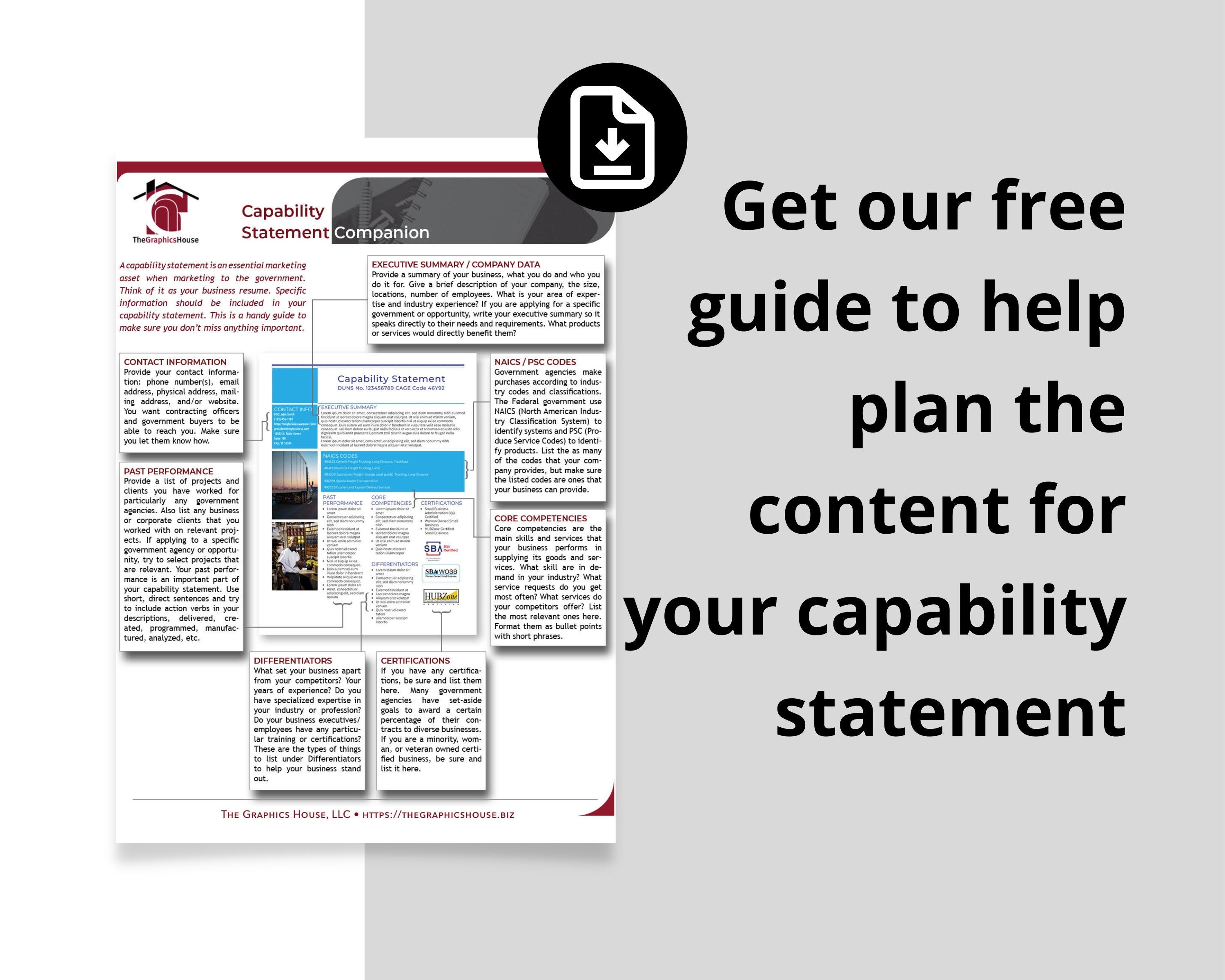 Editable Logistics Capability Statement Template: Government Marketing (Canva)
