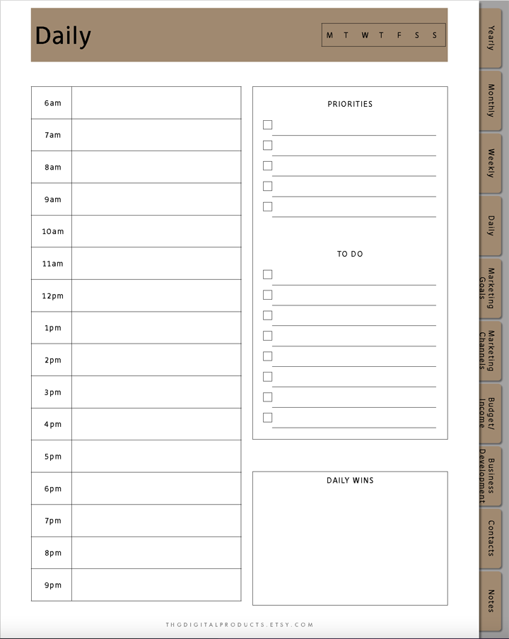 Goodnotes marketing planner monthly planner goals pages for business marketing iPad tech design planner note apps for tablet tech design
