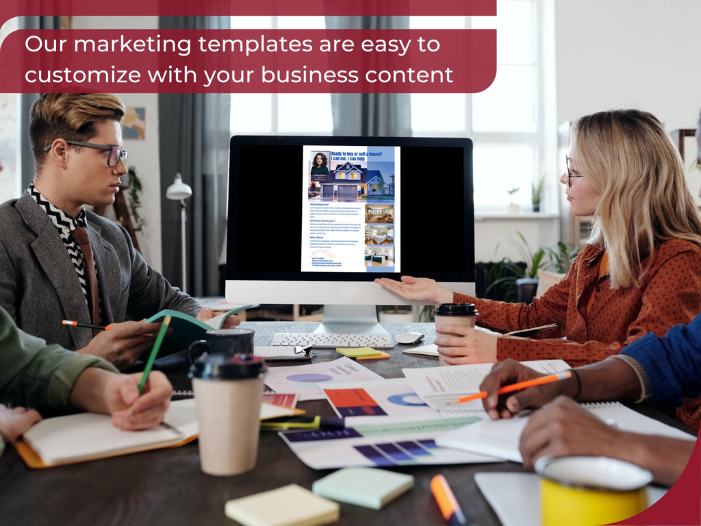 Realtor Flyer Template Canva Design Property Marketing Digital Tool Real Estate Agent Editable Listing Promotion Material Home Sales
