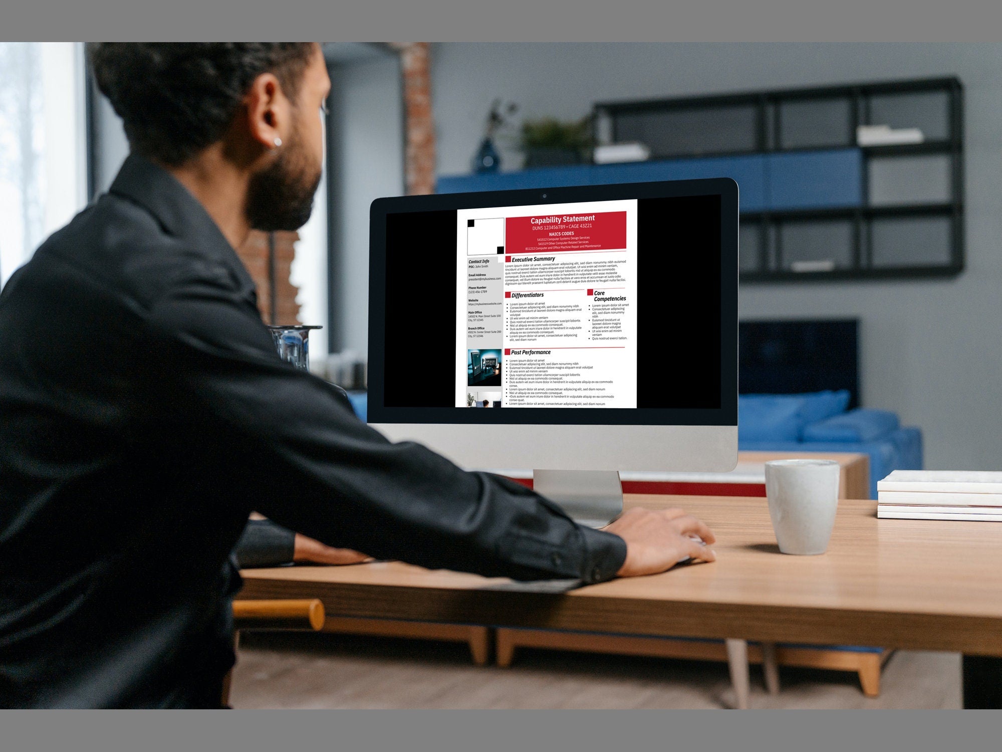 IT Capability Statement Template: Government Marketing (Canva Editable)