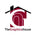 Logo of The Graphics House with a stylized house design and text on a white background