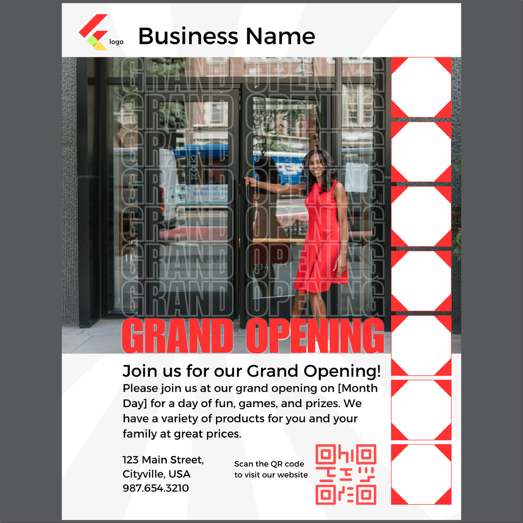 Business flyer template Canva editable price list one pager marketing template sales promo flyer new product flyer one sheet new location