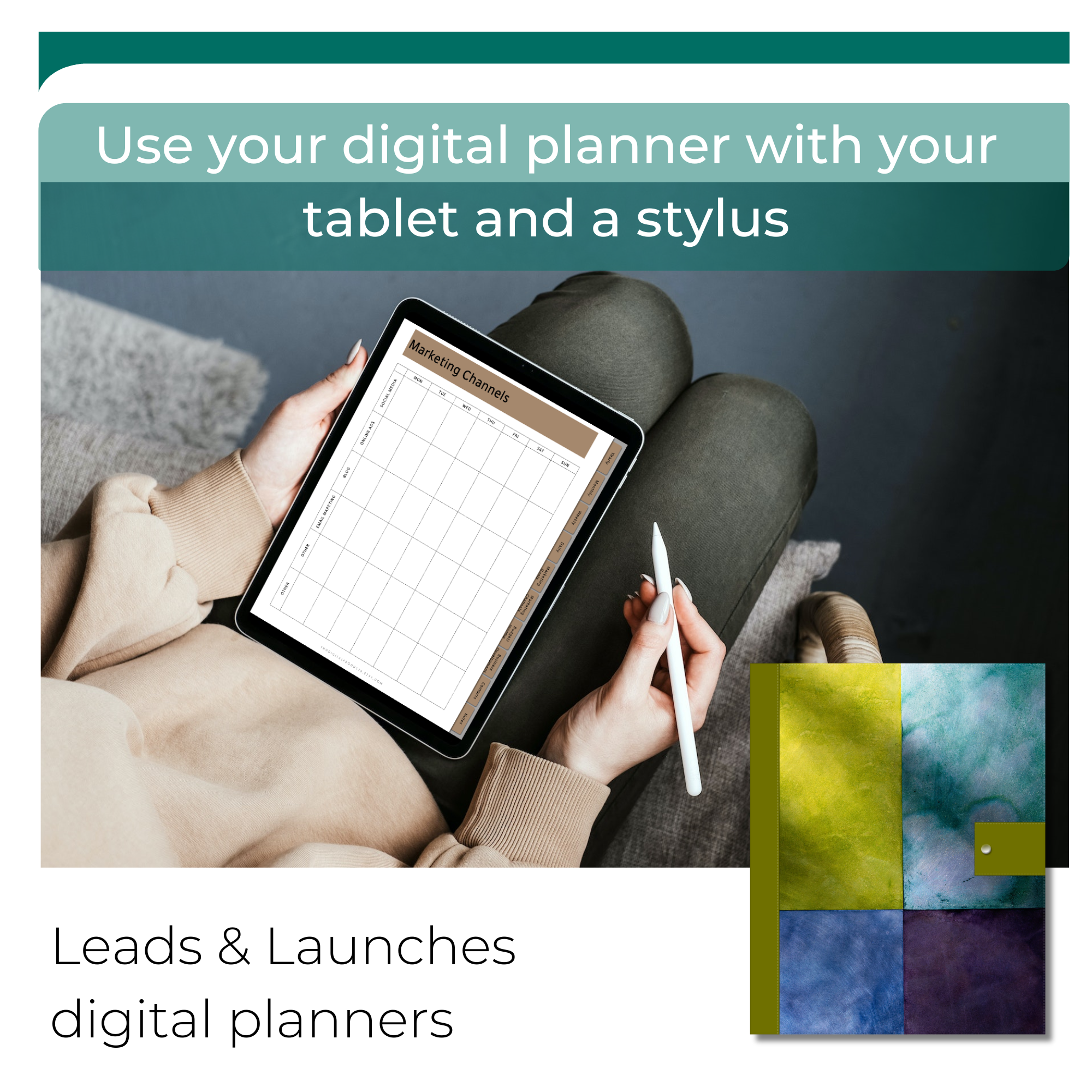 Goodnotes marketing planner monthly planner goals pages for business marketing iPad tech design planner note apps for tablet tech design