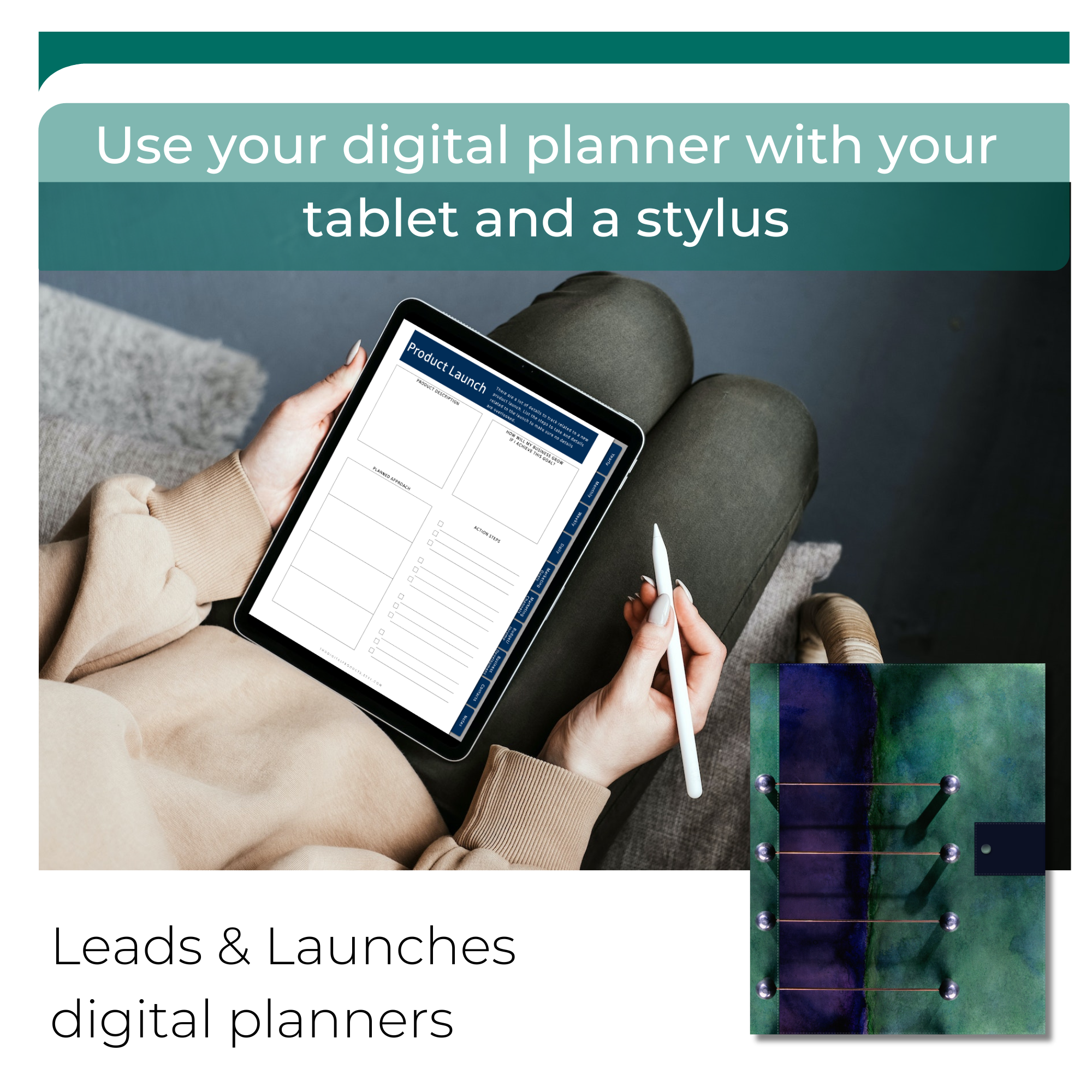 Goodnotes marketing planner monthly planner goals pages for business marketing iPad tech design planner note apps for tablet tech design
