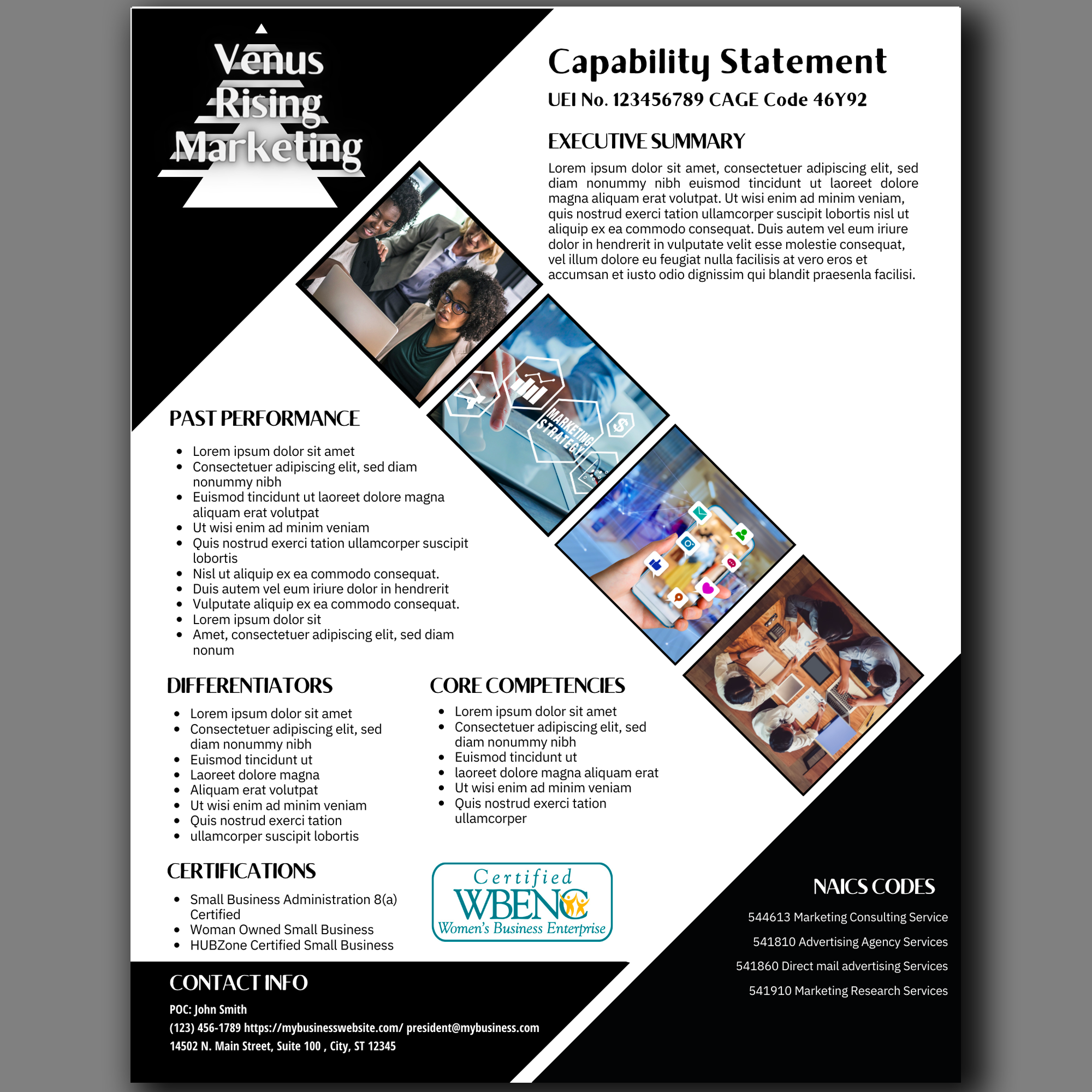 Government Proposal Canva Template: Marketing Capability Statement